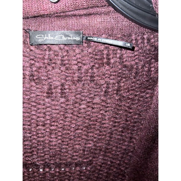 Stella Carakasi cardigan Womans Large Purple Angora sweater cabincore cozycore - Picture 3 of 7